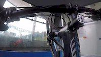 Downhill ride in the Bike Park of Les Angles...