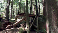Drop on Schoolz Out trail Sprockids Park