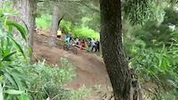 Hardtail road gap in ViC Park.