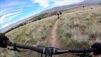 Following NICA rider down Crop Duster