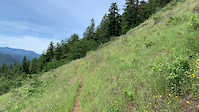 Heading down the west side view