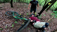 Garrett finally decided to hit this jump...