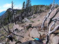 Upper icicle ridge descent