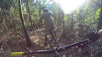 Primeiro trecho DH com rampa