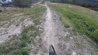 Riding 'Kristin' in järvsö bergcykel park.