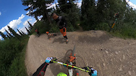 First Time Riding on wooden bridge supported...