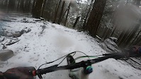bobsled crash in snow