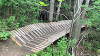 Wooden Berm and Bridge