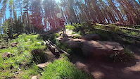 Vail bike park Crash
