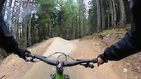 Washed out on berm at whistler