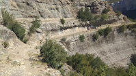 Saliendo del Mascún hacia el Barranco de Raisín
