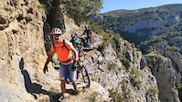 Saliendo del Mascún hacia el Barranco de...