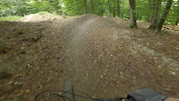 Huge overjump at Okeford Bike Park