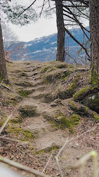 Schlüsselstelle Zaldei-Trail