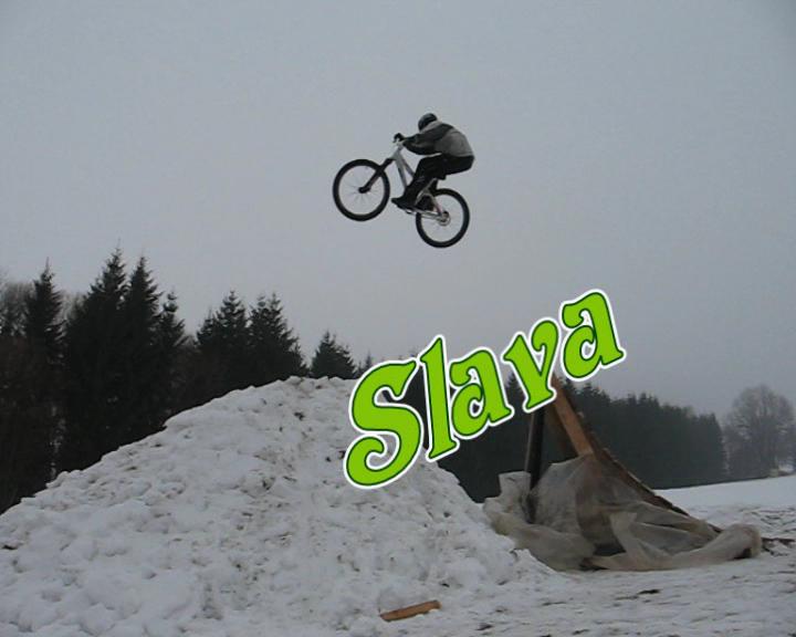 MTB snow jump Video - Pinkbike