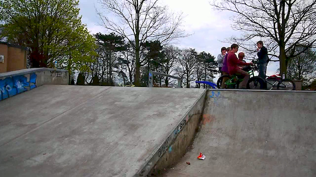 Bar 180 Line (First Attempt) - Ryan Flood - Alsager Skatepark (HD) Video - Pinkbike