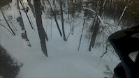 skiBiking on lookout rock