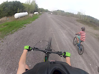 Little time on the back wheel:)