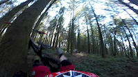 Downhill mtb crash