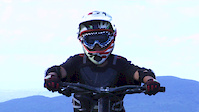 Me riding my DH bike , Axel 8 years old