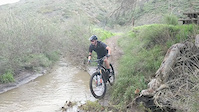 Bottom of the trail after a lot of rain