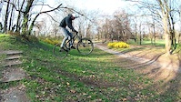 Hardtail freeride in the city parks!